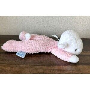Eden Vintage Pink Lamb Baby Lovey Terry Cloth Waffle Weave 11"